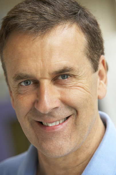 Portrait Of Middle Aged Man Smiling At The Camera - Photo, Image