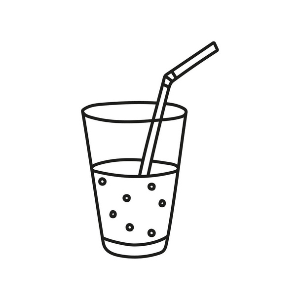 Vector sketch of hand drawn glass - ベクター画像