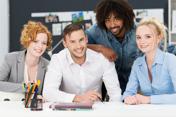 Diverse multiracial young business team - Foto, Imagem