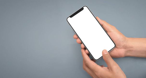 Dispositivo de mano para smartphone y pantalla táctil - Foto, imagen