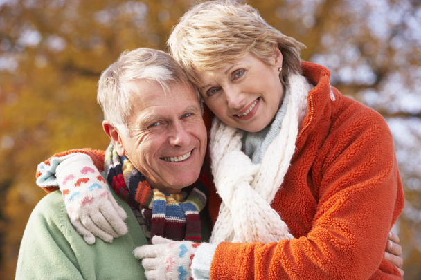 Portrait Of Senior Couple Hugging - Fotó, kép