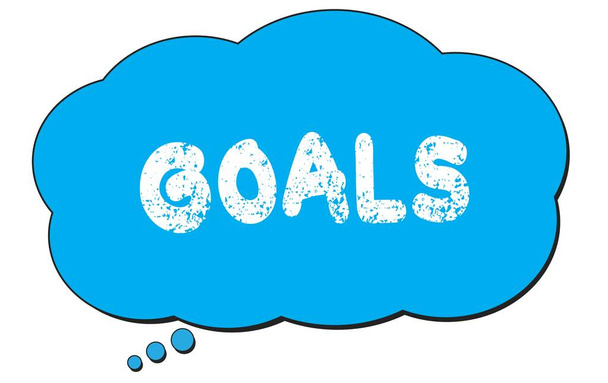 GOALS text written on a blue thought cloud bubble. - Photo, Image