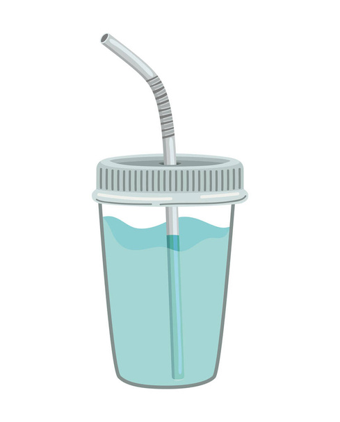 прозрачная чашка - Вектор,изображение