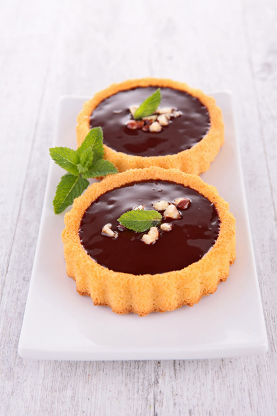 Chocolate tart - Фото, изображение