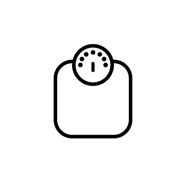 Wiegelinie-Symbol. Gewichtsskala Zeichen. Vektor EPS 10. Isoliert auf weißem Hintergrund - Vektor, Bild