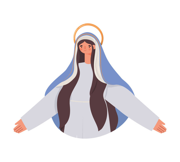 χαρακτήρας της ιερής Μαίρης - Διάνυσμα, εικόνα