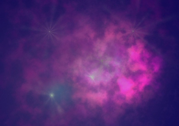 Star field in space and a nebulae - Fotografie, Obrázek