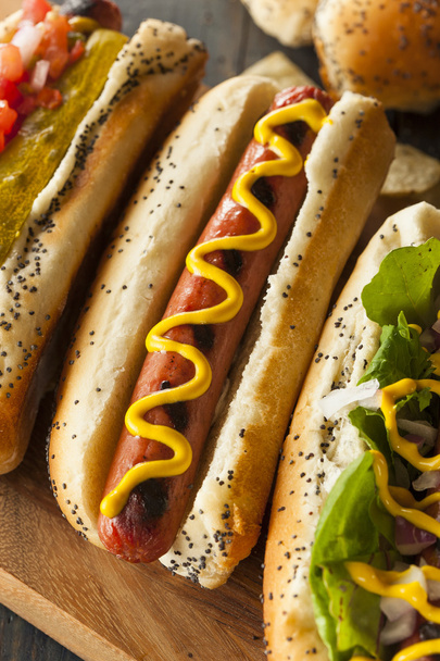 Gourmet Grilled All Beef Hots Dogs - Foto, Imagen