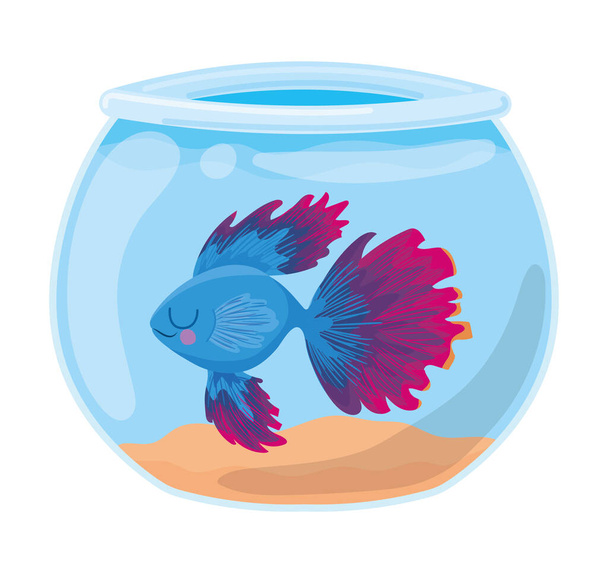 pretty fish design - Vector, Image