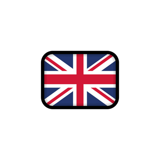Bandera del Reino Unido. Bandera nacional del Reino Unido. Símbolo británico. Ilustración vectorial. EPS10 - Vector, imagen