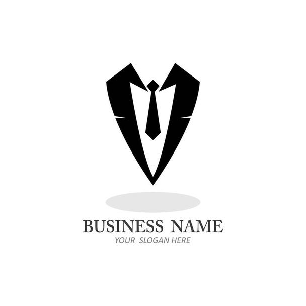 Tuxedo Man Logo Design Template Vector Icon - Vector, Image