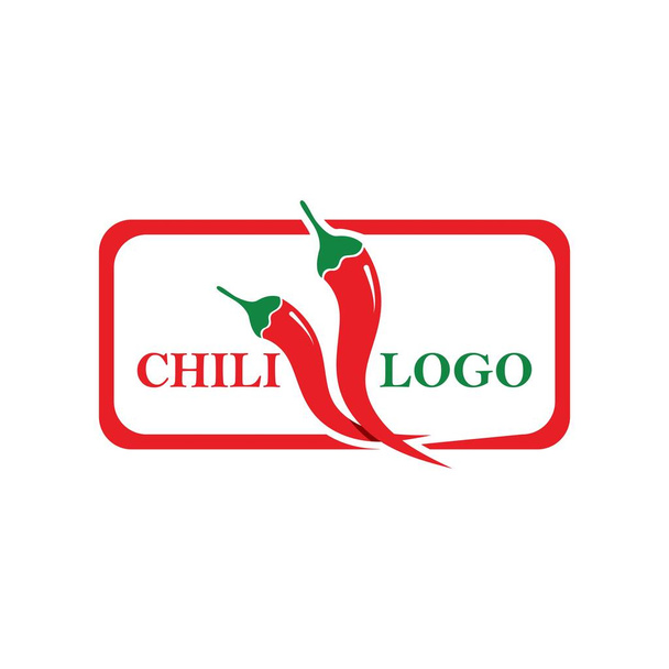 chili forró szimbólum és logó vektor ikon - Vektor, kép