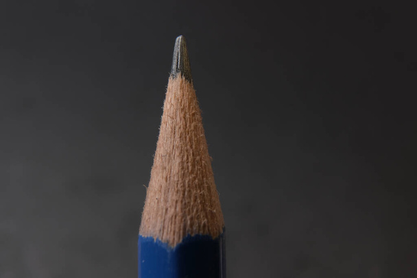 gros plan photo de pointe de crayon de carbone - Photo, image