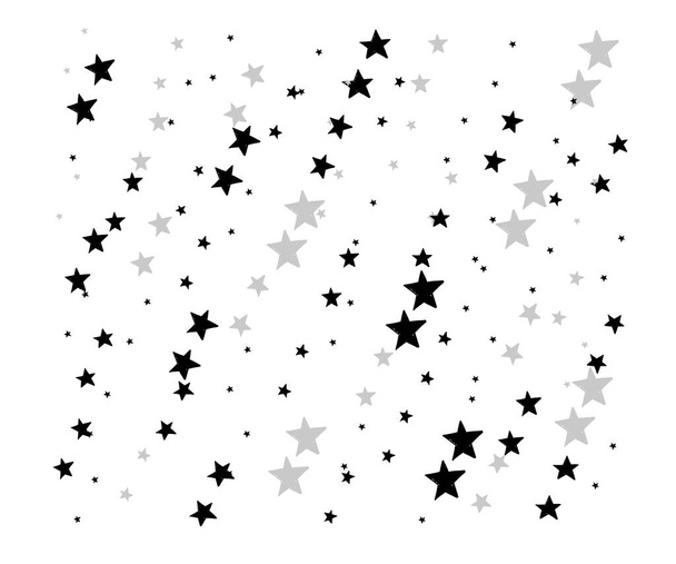 achtergrond van de hand getekende ster naadloos patroon. illustratie. - Vector  - Vector, afbeelding
