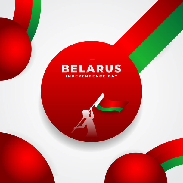 Belarus Independence Day Background Design - Διάνυσμα, εικόνα