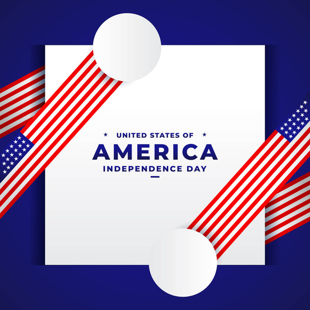 Amerika Birleşik Devletleri Bağımsızlık Günü Arkaplan Tasarımı - Vektör, Görsel