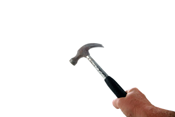 Hammer. hammer isolated on white. room for text. Clipping Path.  - Photo, Image