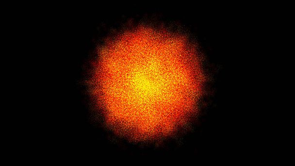 Abstrakcyjne cząstki słoneczne rozbłysk słoneczny ilustracja 3d renderowania - Zdjęcie, obraz