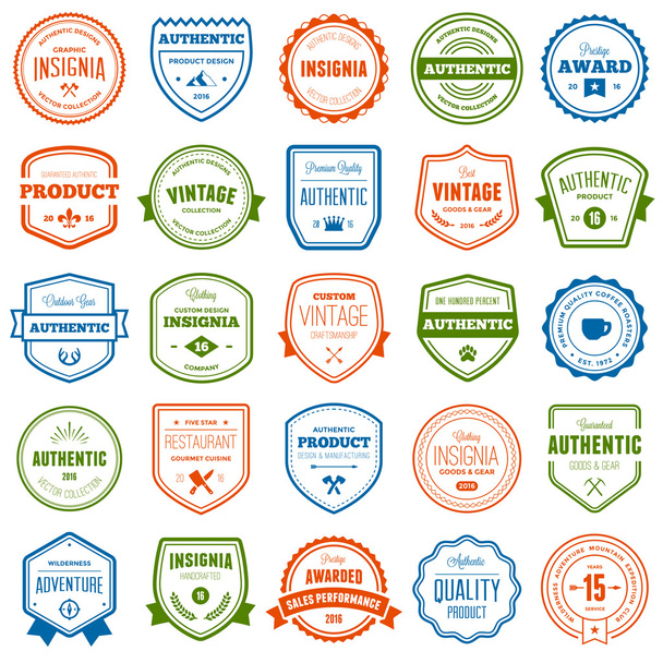 Badge and label collection - Vector, Image