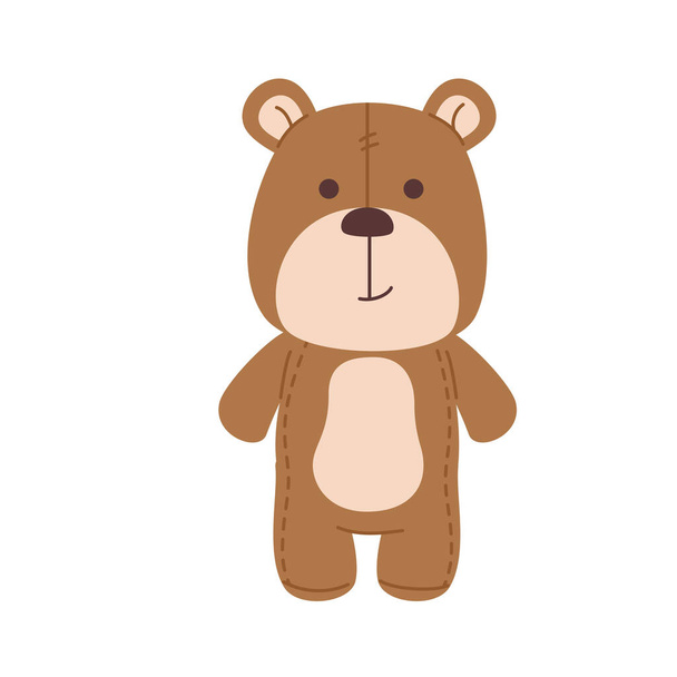 teddy bear toy icon - Vector, Image