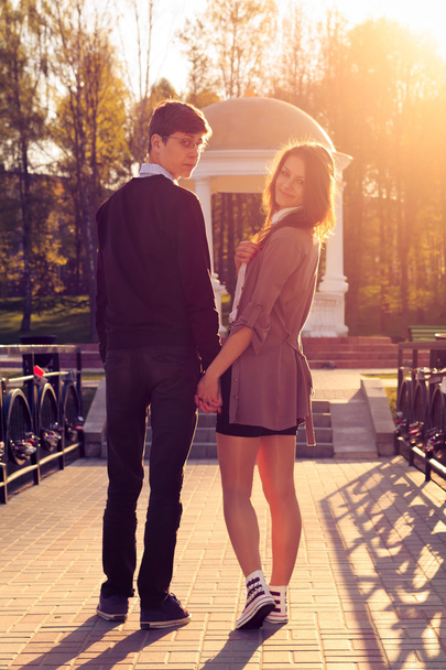 Young fashion Hipster couple in love - Foto, immagini