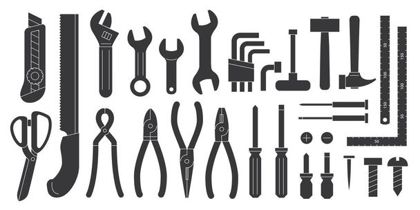 Varios tipos de conjunto de iconos de herramienta - Vector, imagen