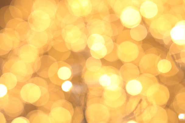Gold light blur bokeh background - Фото, изображение