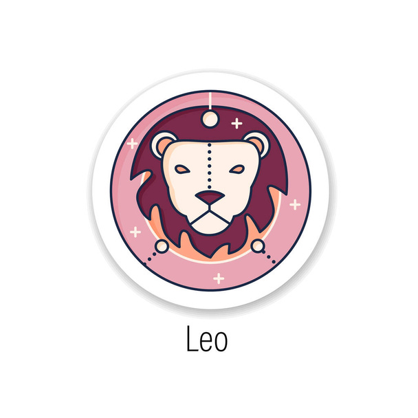 Ikona Leo samolepky - Vektor, obrázek