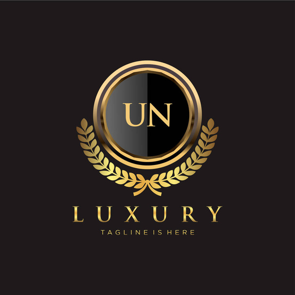 Оригинал письма ООН с логотипом Royal Luxury - Вектор,изображение