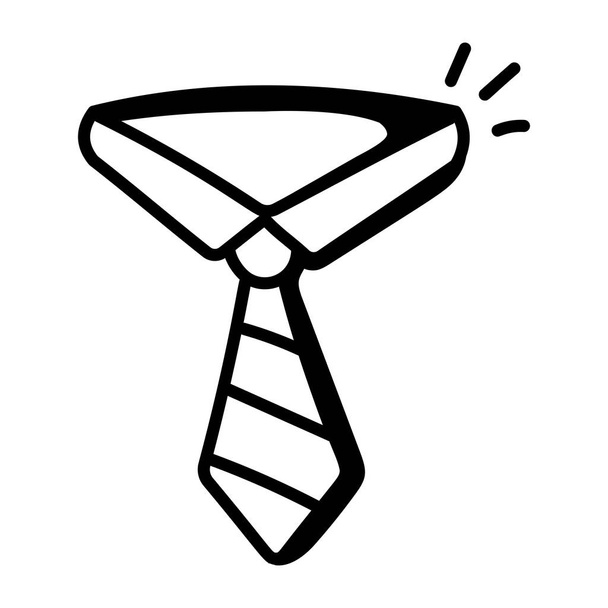 tie. web icon simple illustration - Vector, Imagen