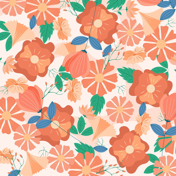 Abstract flower pattern background. Vector illustration. Abstract background. - Vektor, kép