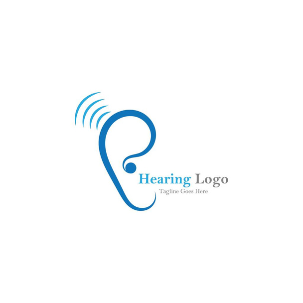 Hören Logo und Symbol-Vorlage Vektor-Symbol - Vektor, Bild