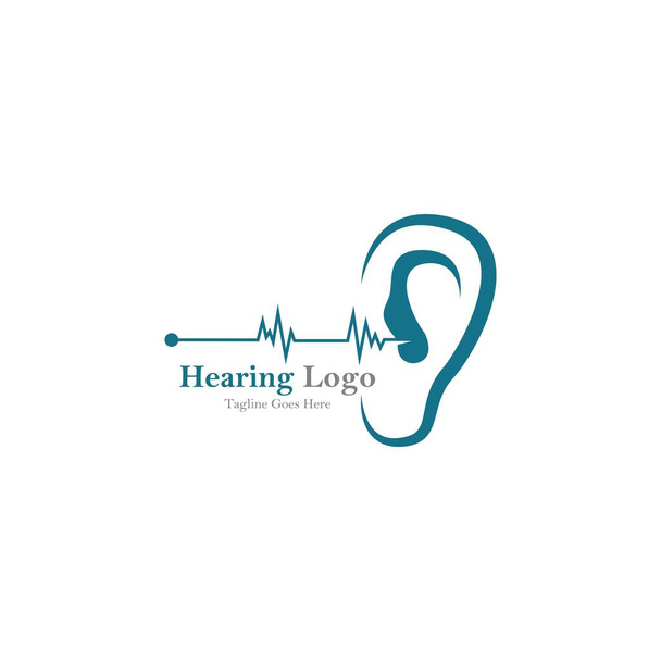λογότυπο ακοής και εικονίδιο διανύσματος προτύπου συμβόλων - Διάνυσμα, εικόνα