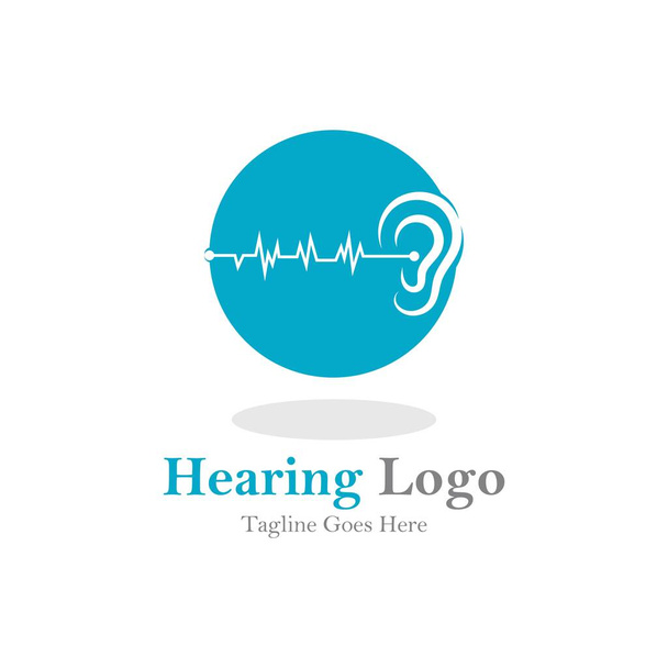 聴覚ロゴとシンボルテンプレートアイコン - ベクター画像