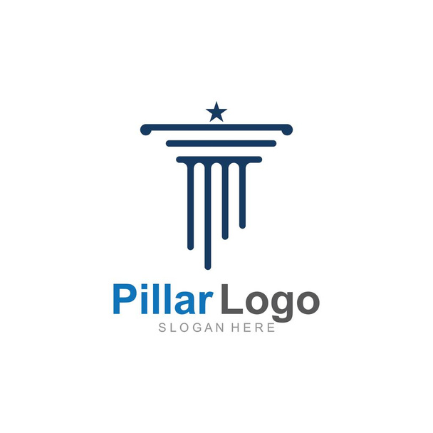 Pillar Logo Template,Column Vector Illustration icon - Vector, Image
