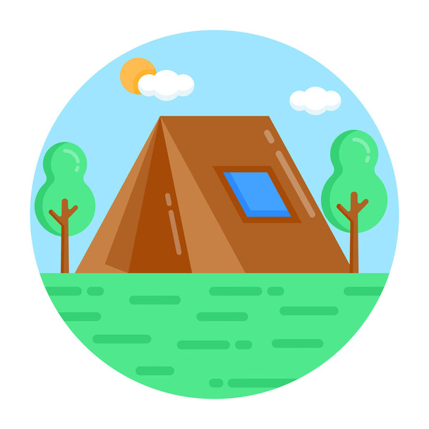 camping  vector illustration design - Vettoriali, immagini