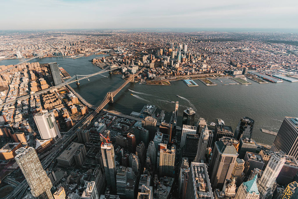 Manhattan en Brooklyn in New York City - Foto, afbeelding
