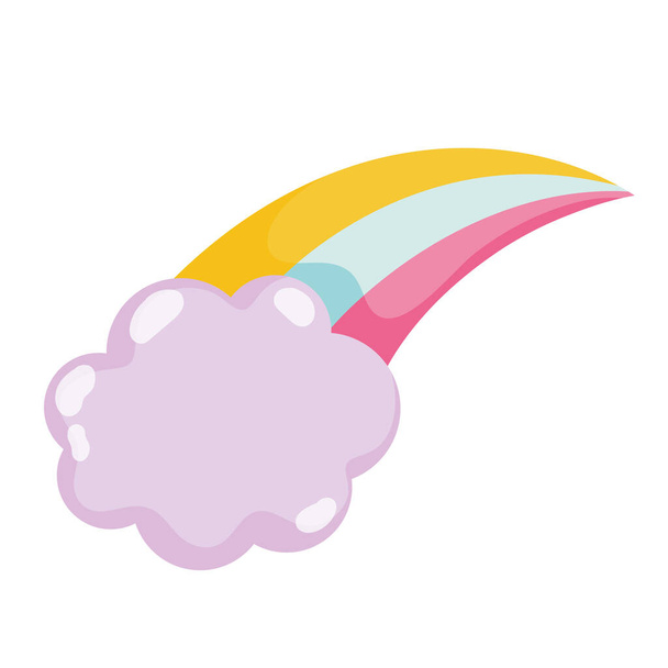 погода в радужном облаке - Вектор,изображение
