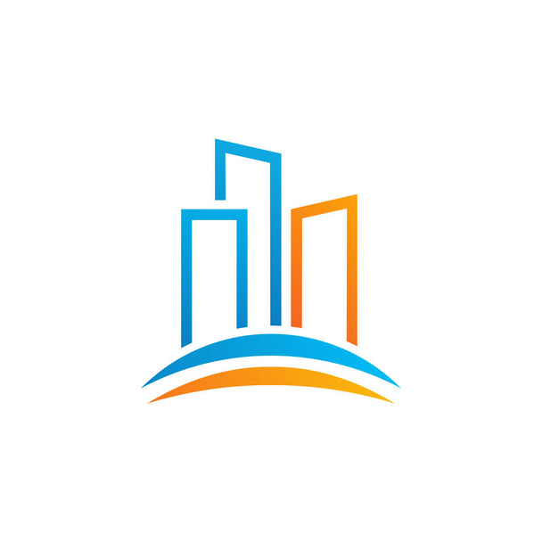 Kaupungin logo vektori malli, Creative Building logo suunnittelu konsepteja - Vektori, kuva