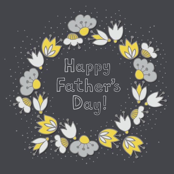 Father's Day greeting card - Вектор,изображение