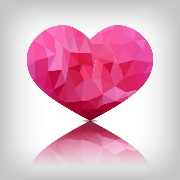 Pink heart - Vetor, Imagem