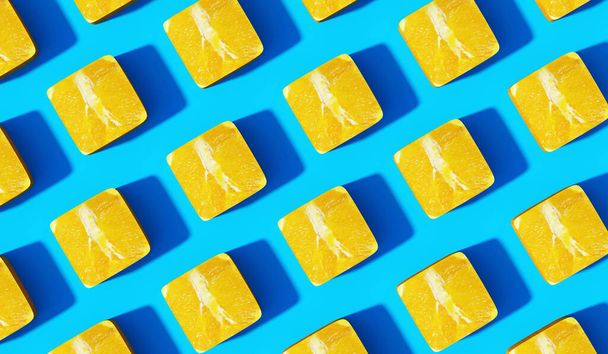 keyboard with yellow and blue background - Fotografie, Obrázek