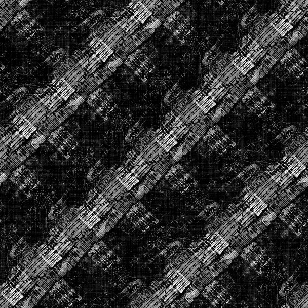 Бесшовные черно-белые тканые полосы полосы ткани льняной текстуры. Двухцветный монохромный фон. Эффект современных тканей. Мужской поломка линии повторяется..  - Фото, изображение