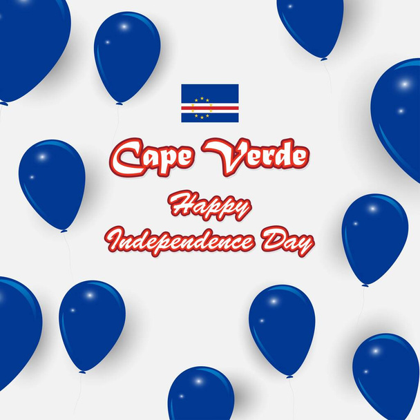 Cape-verde bağımsızlık günü için vektör illüstrasyonu - Vektör, Görsel