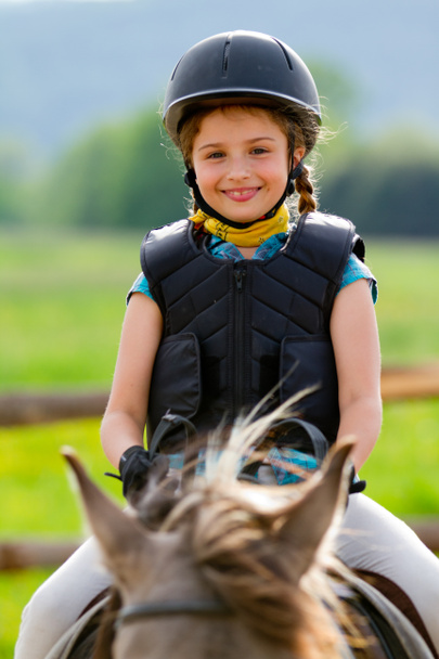 Horse riding, equestrian girl - Zdjęcie, obraz