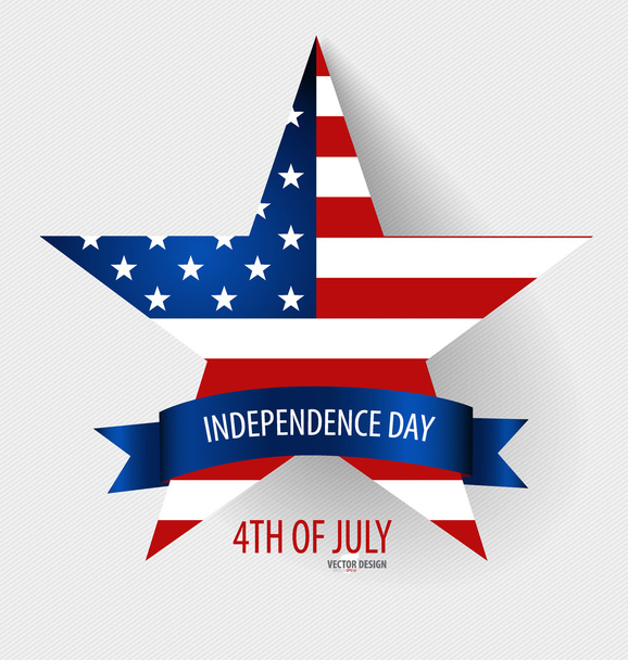 Happy Den nezávislosti karty Spojené státy americké. americký f - Vektor, obrázek