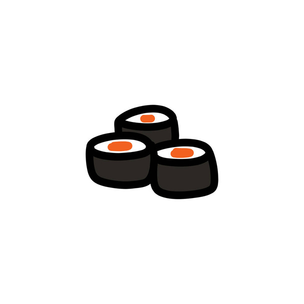 sushi doodle icon, vector illustration - Vector, imagen