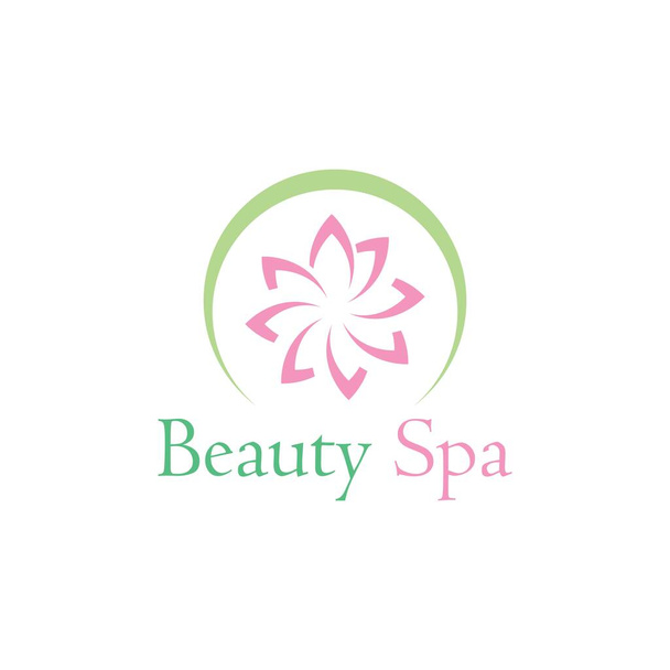 beauty spa logo vector illustration design template - Vetor, Imagem