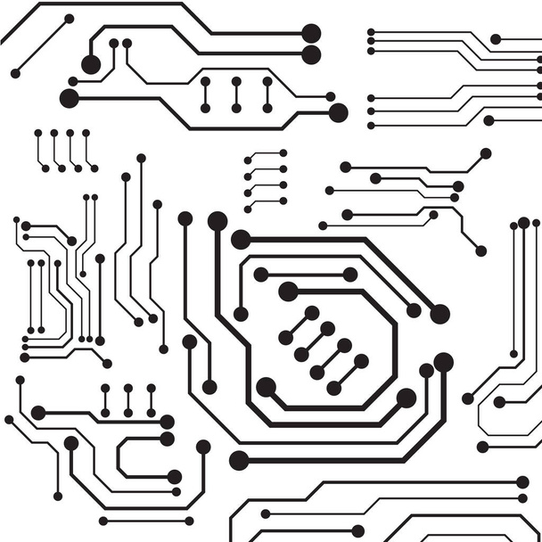 Φόντο τεχνολογίας κυκλωμάτων με ψηφιακό σύστημα σύνδεσης δεδομένων υψηλής τεχνολογίας και ηλεκτρονικό σχεδιασμό ηλεκτρονικών υπολογιστών - Διάνυσμα, εικόνα