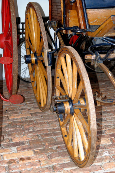 Vintage - Details Of Wooden Wagon Wheel - Beamish Village, Durham County, England, United Kingdom - Photo, Image
